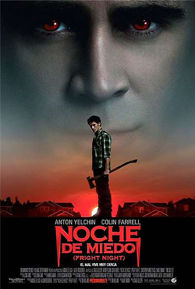 Cartel del remake de "Noche de miedo (Fright Night)" en español castellano