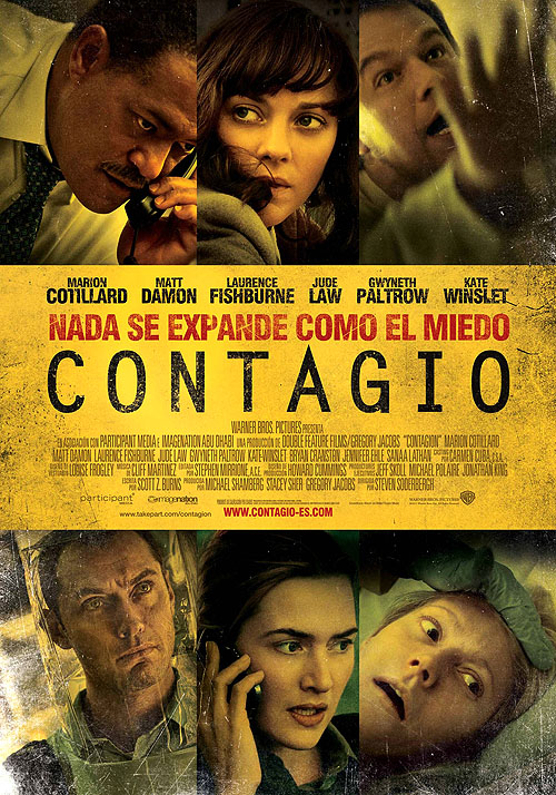Cartel póster de "Contagio" en castellano - español