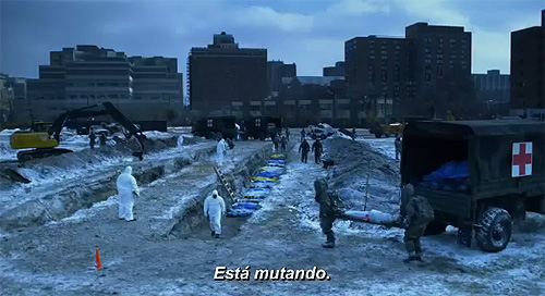 Imagen de "Contagio". Fosas comunes