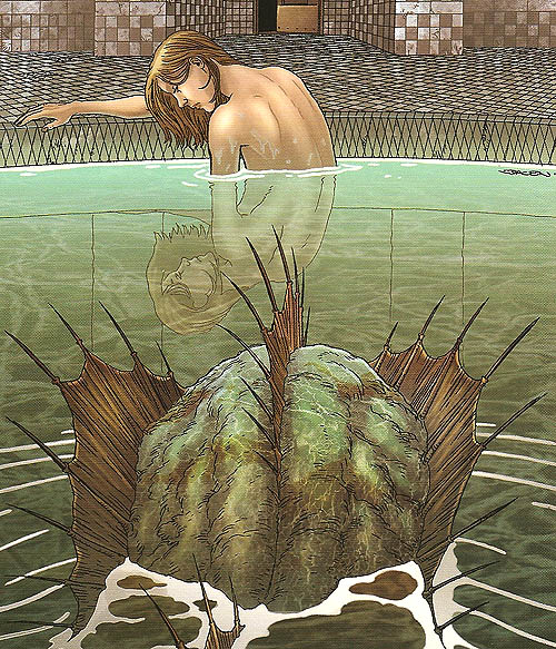 Detalle de la portada del "Neonomicon" 3 de Moore y Burrows