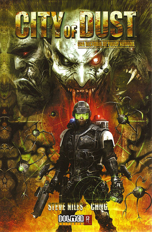 Espectacular portada del cómic "City of Dust. Una historia de Philip Khrome" por Steve Niles y Chng