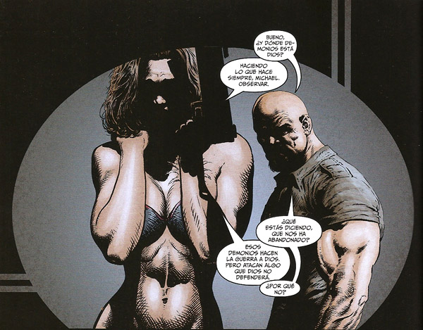 Imagen de "Los Poseídos". Discusiones metafísicas en ¿ropa interior?