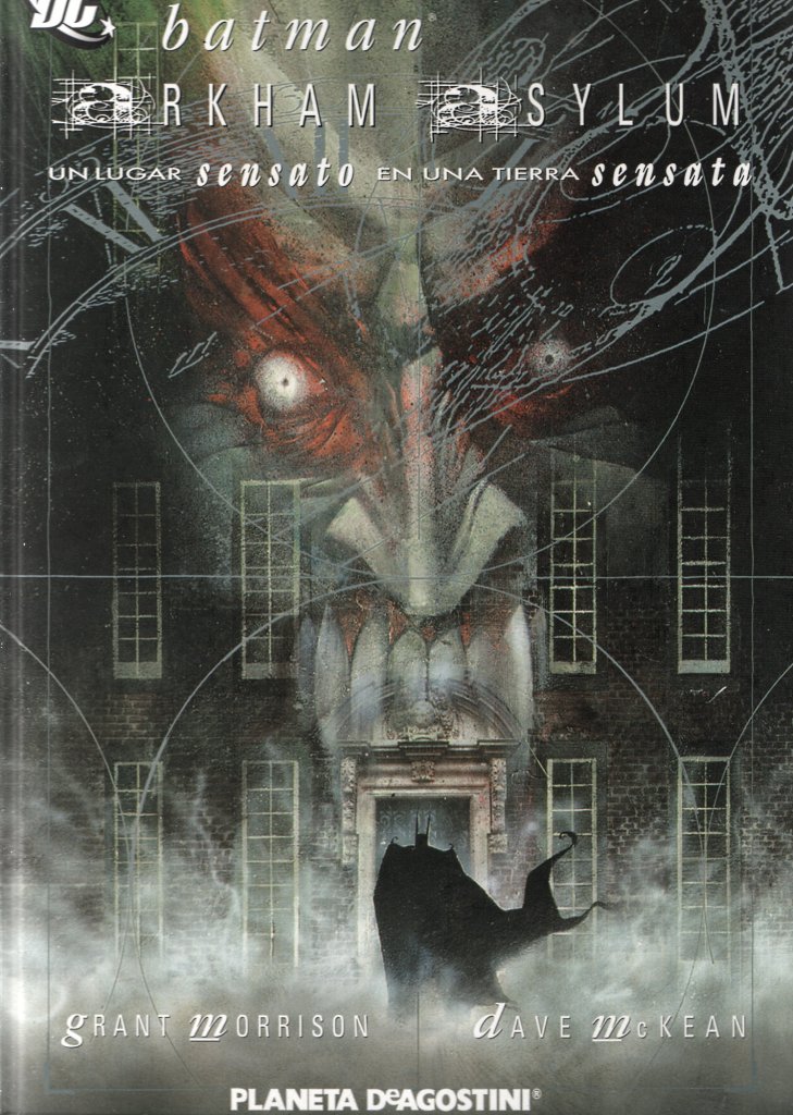 Portada de la edición 15 aniversario de "Arkham Asylum". Publicada por Planeta