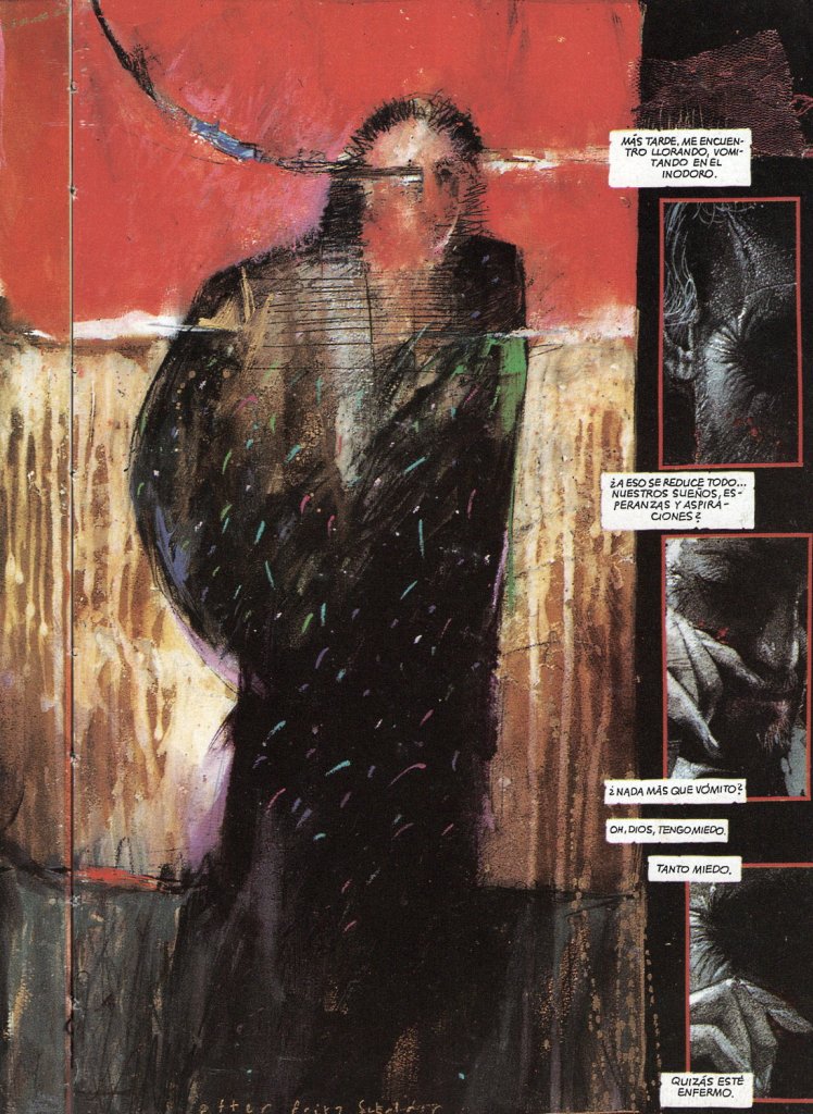 Amadeus Arkham tras descubrir el asesinato de su familia 