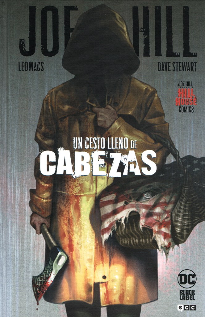 Portada de Un cesto lleno de cabezas de Joe Hill, Leomacs y Dave Stewart. Gran portada de Reiko Murakami para el número 1 de la miniserie Portada de Un cesto lleno de cabezas de Joe Hill, Leomacs y Dave Stewart. Gran portada de Reiko Murakami para el número 1 de la miniserie