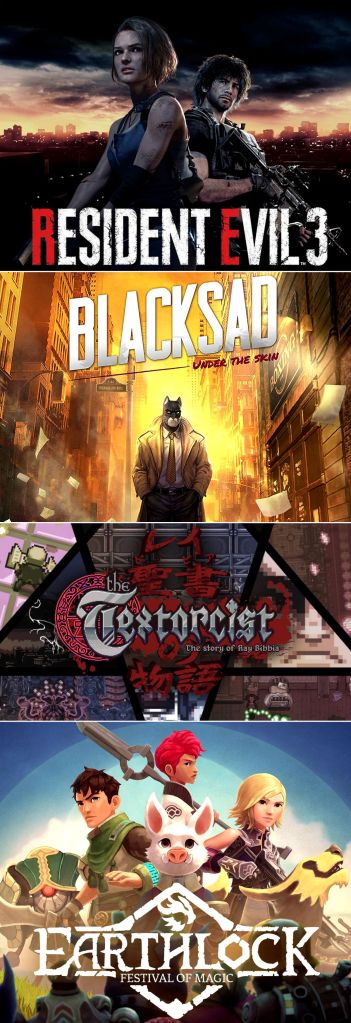 terrores.blog | Regalamos 4 juegos: Resident Evil 3 (2020), Blacksad: Under the Skin, EARTHLOCK y The Textorcist: The Story of Ray Bibbia. Del 29 de mayo al 8 de junio de 2021 terrores.blog | Regalamos 4 juegos: Resident Evil 3 (2020), Blacksad: Under the Skin, EARTHLOCK y The Textorcist: The Story of Ray Bibbia. Del 29 de mayo al 8 de junio de 2021