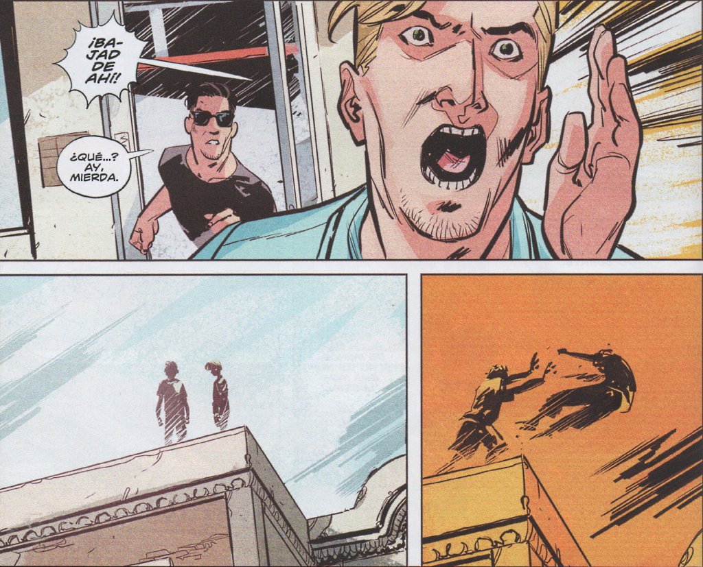 Imágenes del cómic Stillwater. Gran capacidad de síntesis expresiva de Ramón K. Pérez