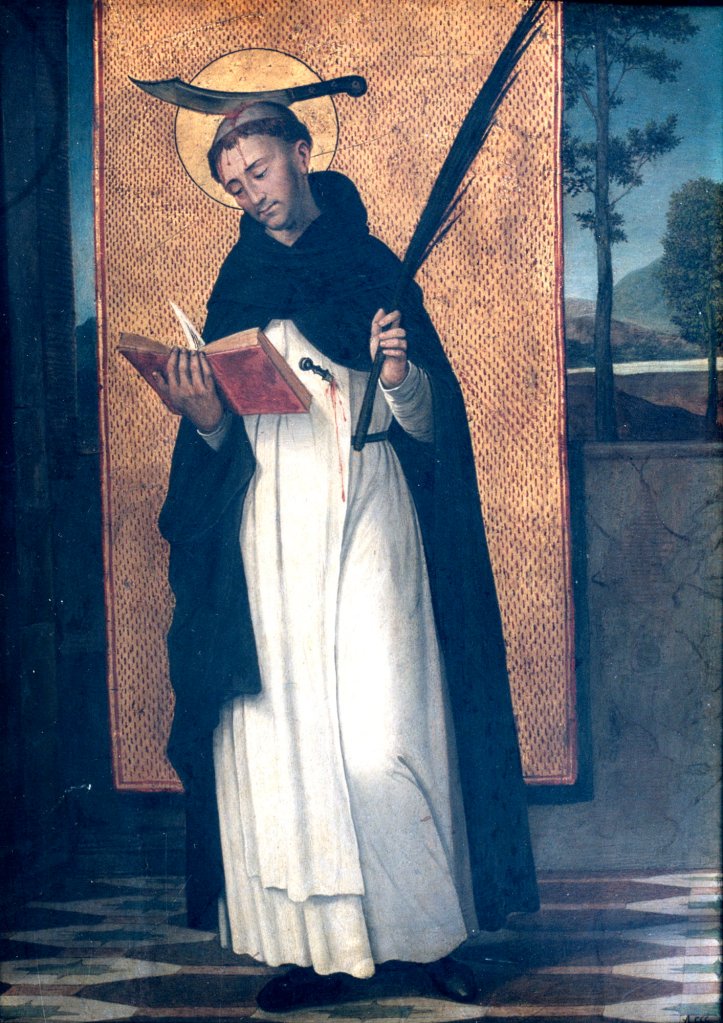 ANTONIO DE COMONTES: San Pedro de Verona (ca. 1500). Museo Lázaro Galdiano