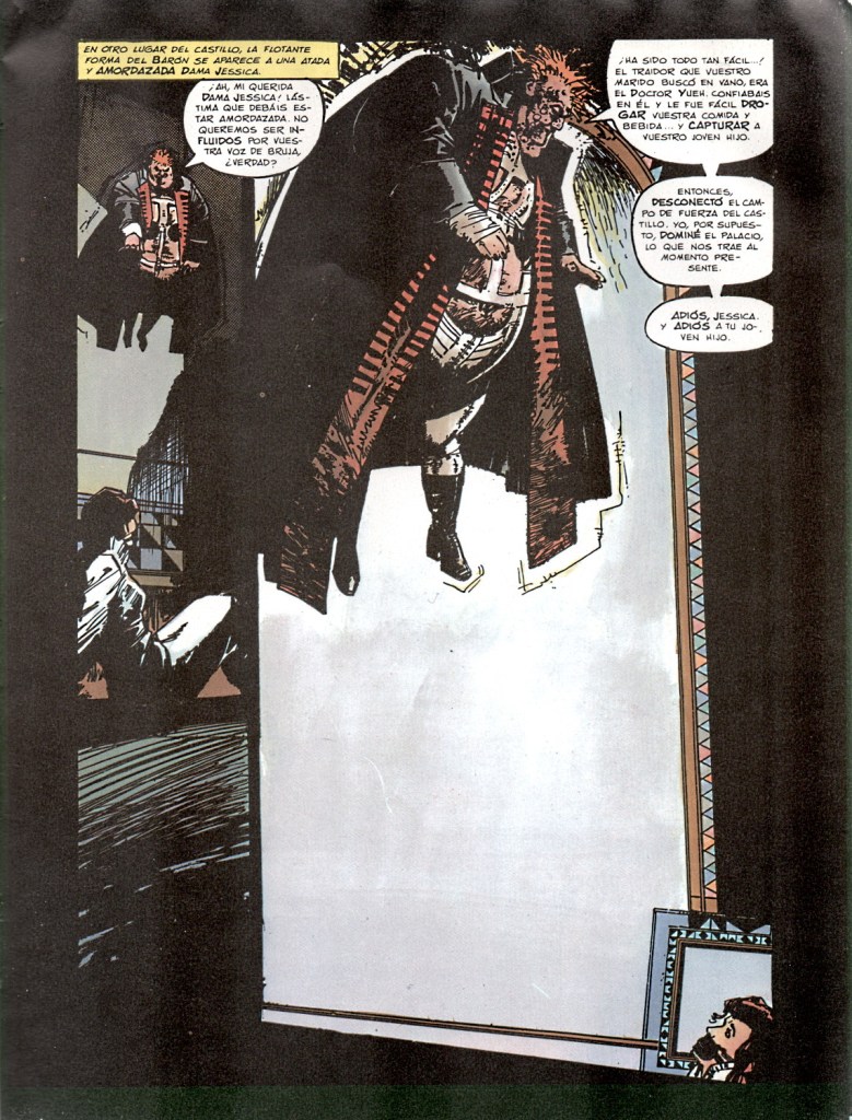 Mítica caracterización del barón Harkonnen en la novela gráfica "Dune" (1985)