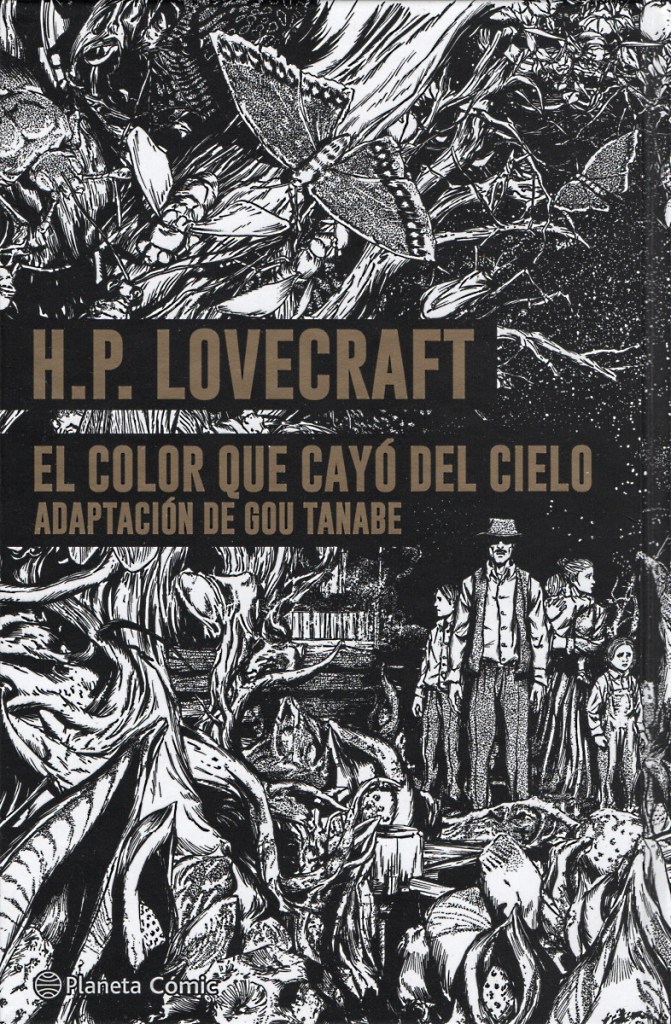 Portada del cómic "El color que cayó del cielo". Adaptación del relato de Lovecraft por Gou Tanabe