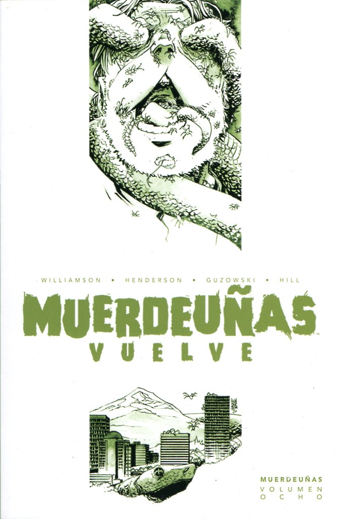 Portada del volumen 8 del cómic "Muerdeuñas"