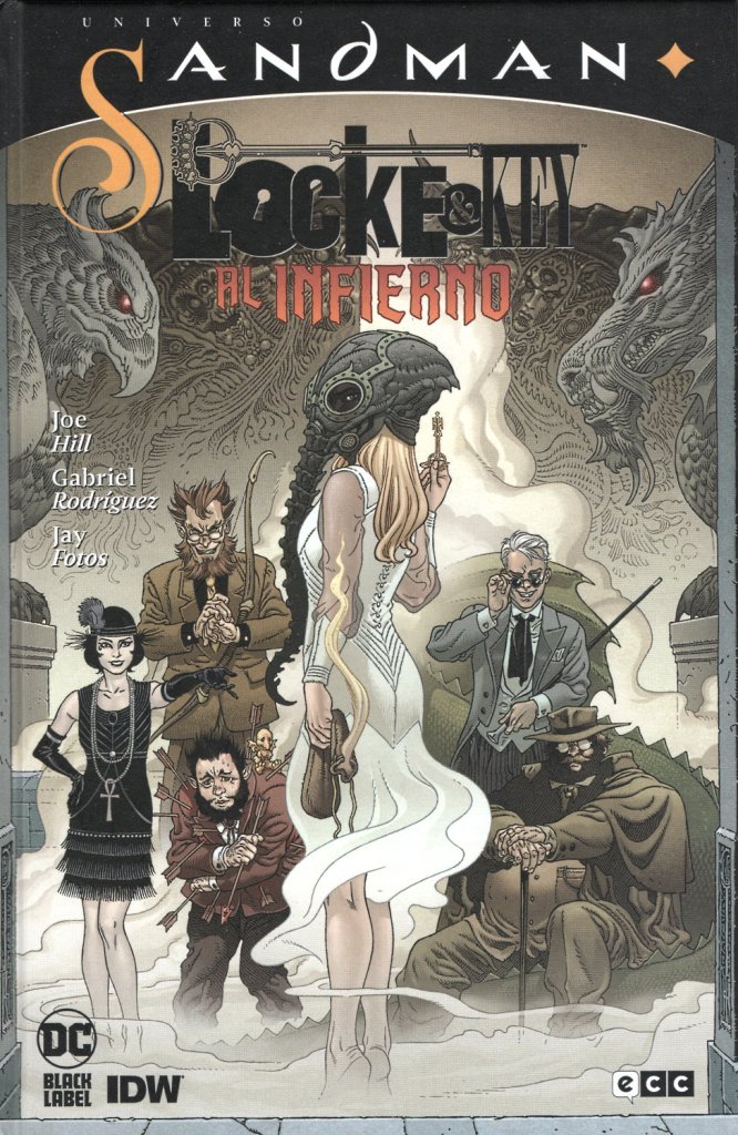 Portada del volumen de ECC Locke & Key. Al Infierno Portada del volumen de ECC Locke & Key. Al Infierno